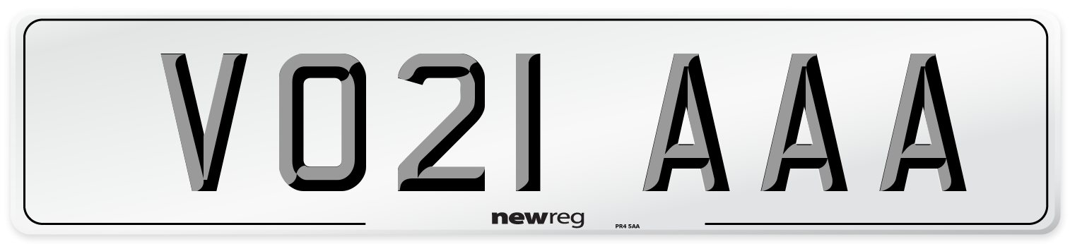 VO21 AAA Number Plate from New Reg
